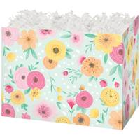 Floral Mint Gift Basket Boxes Gift Basket Boxes, Gift Basket Packaging