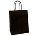 Fold Over J-Cut Shopping Bag -Black (Cub) - JCUT-C-BLK