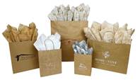 Natural Kraft Fold Over J-Cut Shopping Bag (Queen) 