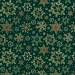 Forest Snowflakes Gift Wrap Paper - holly, mistletoe, and evergreen snowflakes with red berries on deep forest green