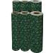Six standing bulk rolls of Forest Snowflakes wholesale Christmas gift wrap paper