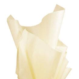 French Vanilla Economy Tissue Paper — Soft warm cream/ivory tissue paper, lightweight economy tissue