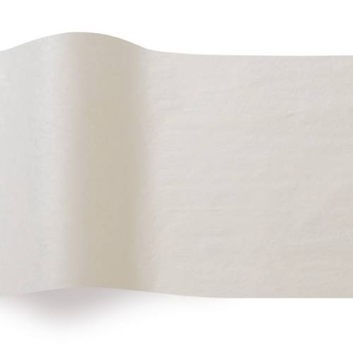 French Vanilla Tissue Paper — Warm soft cream/ivory tissue paper sheet, smooth finish