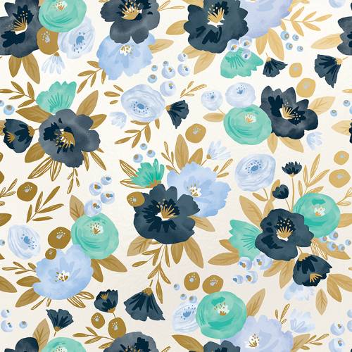 Fresh Flowers Gift Wrap Paper — classic fresh flowers pattern gift wrapping paper