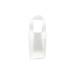 Translucent frosted clear poly shopping bag with soft flexi-loop handles and gusseted bottom — 5 x 3 x 8