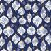 Frosted Ornaments Gift Wrap Paper - frosted silver and white Christmas ornaments on a midnight blue background