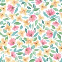Full Bloom Gift Wrap Paper — classic full bloom pattern gift wrapping paper