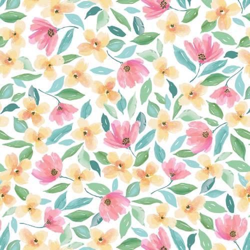 Full Bloom Gift Wrap Paper — classic full bloom pattern gift wrapping paper