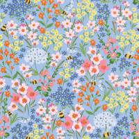 Garden Bees Gift Wrap Paper — versatile garden bees all-occasion gift wrap