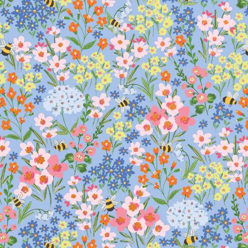 Garden Bees Gift Wrap Paper — versatile garden bees all-occasion gift wrap
