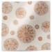 Gemstones Medallions tissue paper with intricate copper floral mandala designs and holographic glitter on cream background