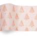 Gemstones Tissue Paper - Rose Gold Trees — Christmas tree silhouettes in rose gold metallic on white with gemstone sparkle