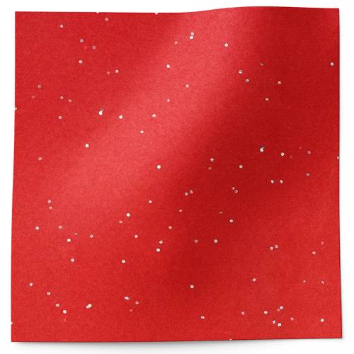 Gemstones Tissue Paper - Ruby — Deep red ruby tissue with scattered gold metallic gemstone sparkle accents