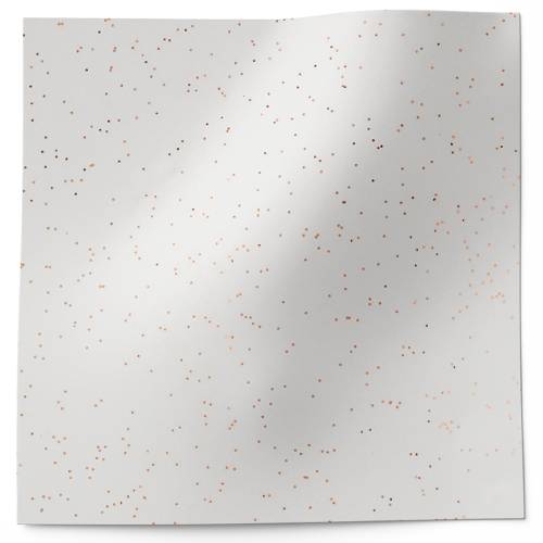 Gemstones Tissue Paper - White with Rose Gold — White tissue with scattered rose gold metallic gemstone sparkle accents