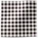 Gingham black printed tissue paper featuring a classic black and white buffalo check pattern