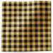 Gingham black on kraft printed tissue paper featuring a classic black buffalo check pattern on a natural kraft background