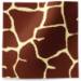 Giraffe printed tissue paper featuring a giraffe-inspired pattern in brown and tan tones
