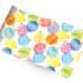 Glass Ornaments Printed Tissue Paper — Illustrated glass ball ornaments in blue, red, orange, green, yellow on white