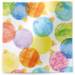 Glass Ornaments Printed Tissue Paper — Illustrated glass ball ornaments in blue, red, orange, green, yellow on white