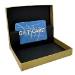 Gold Linen Gift Card Box - GC-POPUP-LIN-GOLD-100