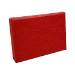 Red Ribbed pop-up gift card box 4 5/8" x 3 3/8" x 5/8" — pops open to display a gift card, red ribbed-texture finish