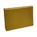 Gold Ribbed pop-up gift card box 4 5/8" x 3 3/8" x 5/8" — pops open to display a gift card, gold ribbed-texture finish