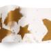 Gold and silver celebration printed tissue paper with metallic star and confetti design