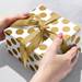 Gold & Silver Dots Gift Wrap Paper - B990D
