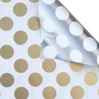 Gold & Silver Dots Gift Wrap Paper — Gold & Silver Dots everyday wrapping paper design