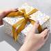 Gold Silver Swirls Gift Wrap Paper - B390
