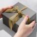 Gold & Silver on Kraft Reversible Gift Wrap Paper - B995D