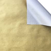 Gold & Silver on Kraft Reversible Gift Wrap Paper — Gold & Silver on Kraft Reversible everyday wrapping paper design