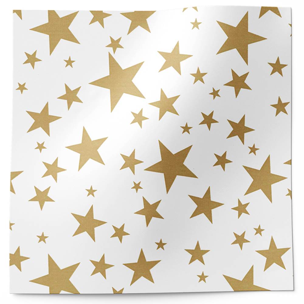 Gold Stars on White Tissue Paper (Closeout)