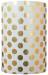 Gold/White Large Dots Gift Wrap Paper — Sullivan Paper wholesale gift wrap paper for retail stores