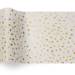 Gold on White Reflections Tissue Paper — Metallic gold polka dots scattered on white background
