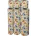 Golden Floral Gift Wrap Paper - B375