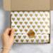 Golden Heart Printed Tissue Paper - BPT168