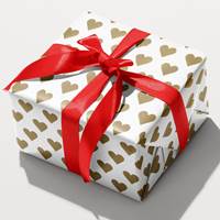 Golden Hearts Gift Wrap (Closeout) 