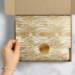 Golden Wood Grain Printed Tissue Paper - BPT592