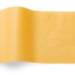 Goldenrod Tissue Paper — Rich warm amber/golden yellow tissue paper sheet, smooth finish