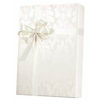 Gothic Flourish Pearl/White Gift Wrap