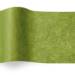 Green Tea Solid Tissue Paper — Muted olive-chartreuse green tissue paper sheet, smooth finish