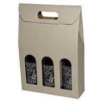 Grigio Wine Bottle Carrier (3 Bottle) Wine Packaging, Wine Bottle Carriers, Wine Bottle Packaging, Wine Bottle Boxes, Grigio Wine Bottle Carrier, Gray Wine Bottle Box