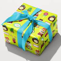 Gumball Santa Gift Wrap Paper (Reversible) (Closeout) 