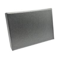 Gunmetal pop-up gift card box 4 5/8" x 3 3/8" x 5/8" — pops open to display a gift card, dark gunmetal-gray finish