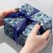 Hanukkah Greeting Silver Gift Wrap Paper - XB855