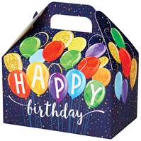 Happy Birthday Balloons Medium Gable Box Gable Boxes