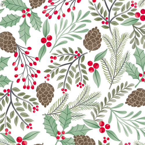Happy Holly Days Gift Wrap Paper — holiday happy holly days printed gift wrapping paper