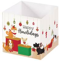 Happy Howlidays Square Party Favor Box  Square Party Favor Box