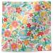 Happy wildflowers tissue paper with dense colorful blooms in pink, red and yellow on white